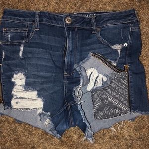 American eagle distressed shorts